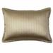 Ann Gish Quilted Channel Pillow Silk/Down/Feather in Brown | 14 H x 20 W x 4 D in | Wayfair PWNQ2014-SAN
