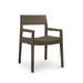 Copeland Furniture Iso Microsuede Arm Chair Wood/Upholstered in Brown | 32.5 H x 21.375 W x 21.25 D in | Wayfair 8-ISO-42-77-Cast Shale