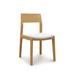 Copeland Furniture Iso Microsuede Side Chair Wood/Upholstered in White/Brown | 32.5 H x 18.375 W x 21.25 D in | Wayfair 8-ISO-40-07-Canvas White