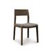 Copeland Furniture Iso Microsuede Side Chair Wood/Upholstered in Brown | 32.5 H x 18.375 W x 21.25 D in | Wayfair 8-ISO-40-77-Canvas Taupe