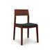 Copeland Furniture Iso Microsuede Side Chair Fabric in Red/Brown | 32.5 H x 18.375 W x 21.25 D in | Wayfair 8-ISO-40-33-Steel