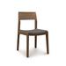 Copeland Furniture Iso Microsuede Side Chair Wood/Upholstered in White/Brown | 32.5 H x 18.375 W x 21.25 D in | Wayfair 8-ISO-40-78-Sailcloth Salt