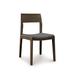 Copeland Furniture Iso Microsuede Side Chair Wood/Upholstered in Brown | 32.5 H x 18.375 W x 21.25 D in | Wayfair 8-ISO-40-77-Canvas Charcoal