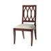 Theodore Alexander Lady Emily's Invitation Dining Chair Upholstered in Brown/Red | 40 H x 21 W x 24.25 D in | Wayfair 4000-905.1AQP