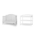 Child Craft Camden Convertible Crib & Changing Table 2-Piece Nursery Set in Gray | Wayfair