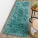 Green 30 x 3.15 in Area Rug - House of Hampton® Petrey Handmade Tufted Area Rug Polyester | 30 W x 3.15 D in | Wayfair