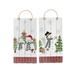 The Holiday Aisle® 2 Piece Snowman Wall Decor Set Wood in Brown | 15.5 H x 8 W x 1 D in | Wayfair F6C0F6881AD742E6AB45C2114D263F8C