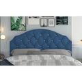 Etta Avenue™ Teen Ameer Velvet Panel Headboard Upholstered/Velvet in Blue | 50 H x 41 W x 3 D in | Wayfair B5D176FF71D64FEDA658CC795CEE4E3F