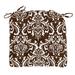 Bungalow Rose Cotton Handmade Chair Pad Outdoor Cushion Cotton Blend in Brown | 3 H x 16 W in | Wayfair 16BAE2D0E5E04A40AF9C0D1CABF80E36