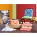 Bungalow Rose Cotton Handmade Chair Pad Outdoor Cushion Cotton Blend in Orange/Yellow | 3 H x 16 W in | Wayfair 4C9AE0FD229E4A448A6F52B341DA40A4