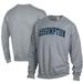 Men's ComfortWash Gray Assumption Greyhounds Garment Dyed Fleece Crewneck Pullover Sweatshirt