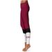 Women's Maroon Eastern Kentucky Colonels Plus Size Color Block Yoga Leggings