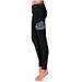 Women's Black Old Dominion Monarchs Thigh Logo Yoga Leggings