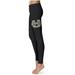 Women's Black Utah State Aggies Plus Size Thigh Logo Yoga Leggings