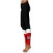 Women's Black UNLV Rebels Color Block Yoga Leggings