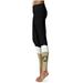 Women's Black Army Knights Color Block Yoga Leggings