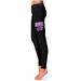 Women's Black Western Carolina Catamounts Plus Size Thigh Logo Yoga Leggings