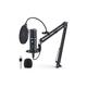 Maono AU-PM422 USB Microphone with Touch Mute Panel and Mic Gain Knob, Zero Latency Monitoring 192KHZ/24BIT Professional Cardioid Condenser Mic for Laptop, PC, Recording, Podcasting, Gaming, YouTube