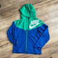 Nike Jackets & Coats | Nike Kids Windrunner Color Block Loose Fit Windbreaker Activewear Unisex Jacket | Color: Blue/Green | Size: Large