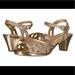 Jessica Simpson Shoes | Jessica Simpson Bettina Rose Gold Sandals Girls Sz 11 | Color: Gold | Size: 11g