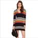 Free People Dresses | Free People Gidget Striped Ribbed Knit Dress | Color: Black | Size: M