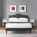 Taomika 3-Pieces Bedroom Set with Dark Grey Adjustable Upholstered Bed