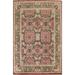 Vegetable Dye Floral Agra Oriental Wool Area Rug Hand-knotted Carpet - 9'2" x 11'11"