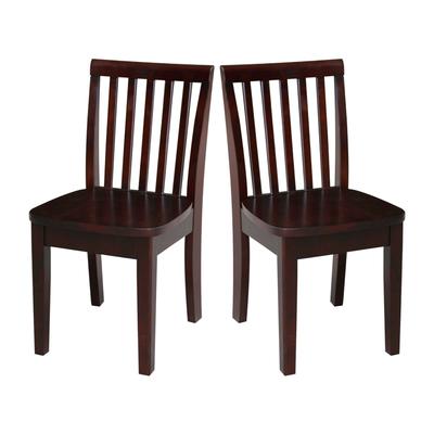 International Concepts Solid Wood Set of Two Mission Juvenile Chairs