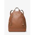 Michael Kors Brooklyn Medium Pebbled Leather Backpack Brown One Size