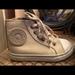 Burberry Shoes | Children Burberry High Top Sneakers (Authentic) Tan In Good Condition. | Color: Tan | Size: 26