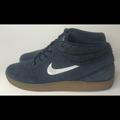 Nike Shoes | Nike Zoom Stefan Janoski Mid Blue Suede Gum Skateboard Shoes Us 11 Uk10 | Color: Blue | Size: 11