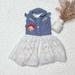 Disney Dresses | Disney Jessie’s Dress Size 12-18m | Color: Blue/White | Size: 12-18mb