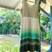 Athleta Dresses | Athleta Santorini V Neck Printed Dress | Color: Gray/Green | Size: S