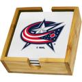 Columbus Blue Jackets Team Logo Four-Pack Square Coaster Set