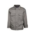 MCR Safety Flame Resistant Insulated Chore Coat Modacrylic Quilted Lining 100percent Cotton Outer Gray M CHC1GM
