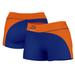 Women's Navy/Orange Coast Guard Academy Bears Curve Side Shorties