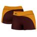 Women's Maroon/Gold Loyola Chicago Ramblers Curve Side Shorties