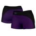 Women's Purple/Black Kansas State Wildcats Curve Side Shorties