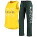 Women's Concepts Sport Green/Gold Oakland Athletics Meter Muscle Tank Top & Pants Sleep Set
