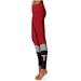 Women's Cardinal Troy University Trojans Color Block Yoga Leggings