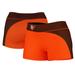 Women's Orange/Brown Bowling Green St. Falcons Curve Side Shorties