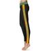 Women's Black/Gold George Mason Patriots Side Stripe Yoga Leggings