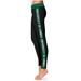 Women's Black/Green Hawaii Warriors Plus Size Side Stripe Yoga Leggings