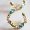 Kate Spade Jewelry | Alexis Bittar Crystal Earrings | Color: Blue/Gold | Size: Os