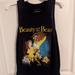 Disney Tops | Disney's Beauty And The Beast Racer Back Tank Top | Color: Black | Size: S