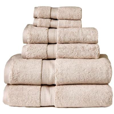 Egyptian Cotton Bath Towel Set Six Piece Set, Six Piece Set, Fawn