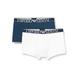 Emporio Armani Men's Endurance Trunks, White/Abyss, M (Pack of 2)