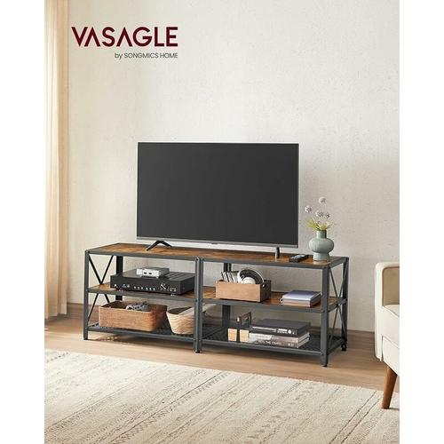 Vasagle TV-Schrank, Fernsehtisch, Lowboard für Fernseher bis zu 60 Zoll, Fernsehschrank mit
