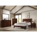 Crawley Rich Merlot 3-piece Panel Bedroom Set with Dresser
