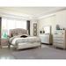 Luxe Metallic Platinum 2-piece Panel Queen Bedroom Set with Chest